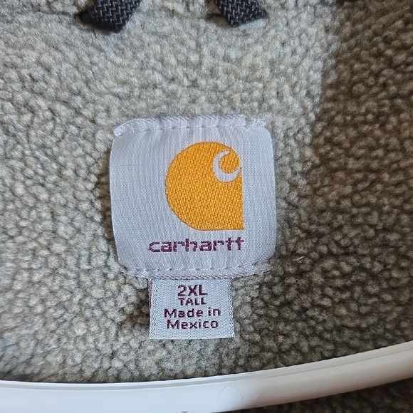 Carhartt Men's Tan Hooded Jacket - Picture 3 of 4